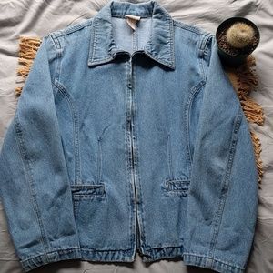 🌵Vintage 90's denim zip up jacket 🌵